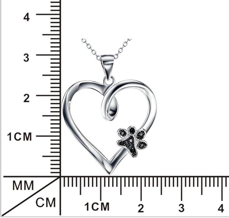 YFN Dog Pendant Necklace for Women Girls 925 Sterling Silver Pet Animal Memorial Jewelry Gifts for Dog Lovers