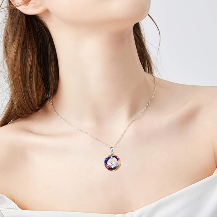 Dreamboat Sterling Silver Cat Necklace for Women Crystal Necklace Cute Animal Necklace Kitten Necklace Cat Pendant Friendship Cat Jewelry Gifts