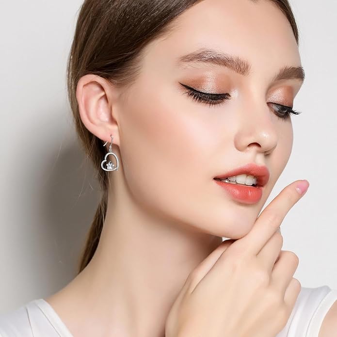 YFN Sterling Silver Animal Dangle Drop Earrings for Women Sloth/Cat/Bat Earrings Jewelry Gifts Halloween Earrings Jewelry