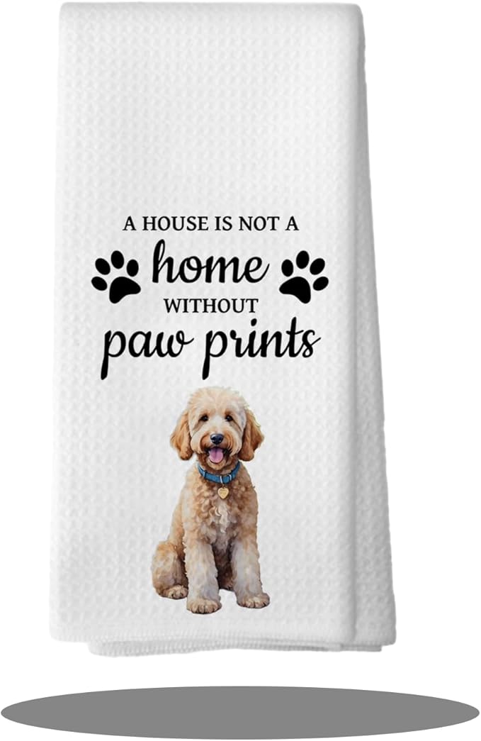 Goldendoodle Dog Gifts Kitchen Bathroom Decor Towels 16″×24″,Dog Lovers Gifts for Girls Mom Women,Goldendoodle Gifts for The Owners