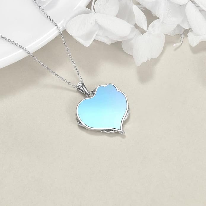 YFN 925 Sterling Silver Book Lover Necklace Reading Pendant for Women Graduation Gift Jewelry for Student Friends Classmate