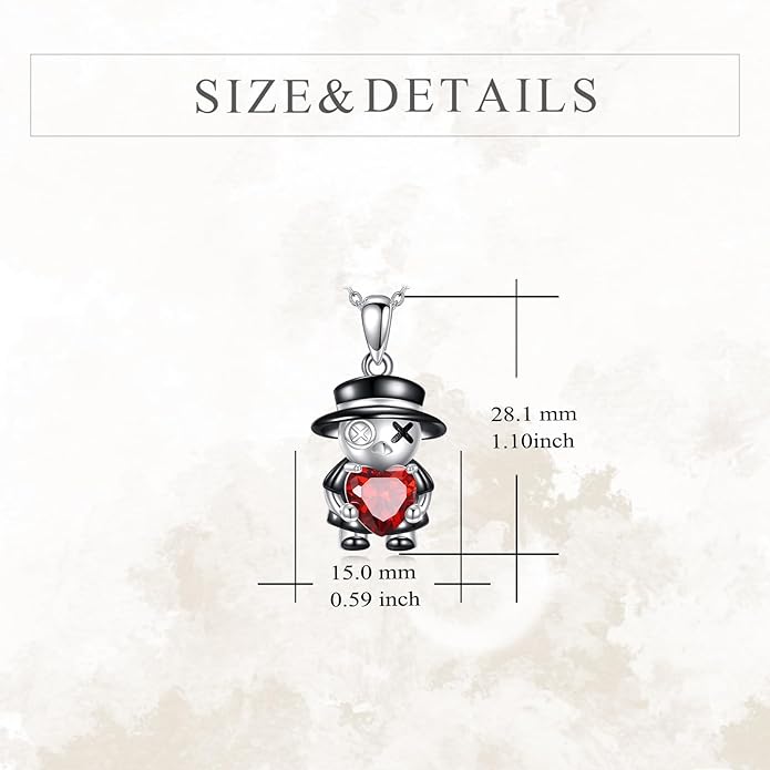 YFN Gothic Necklace Sterling Silver Wiccan Witch Pendant Goth Jewelry Witchy Gifts for Women Men