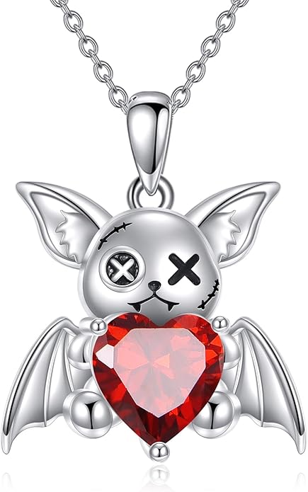 YFN Gothic Necklace Sterling Silver Wiccan Witch Pendant Goth Jewelry Witchy Gifts for Women Men