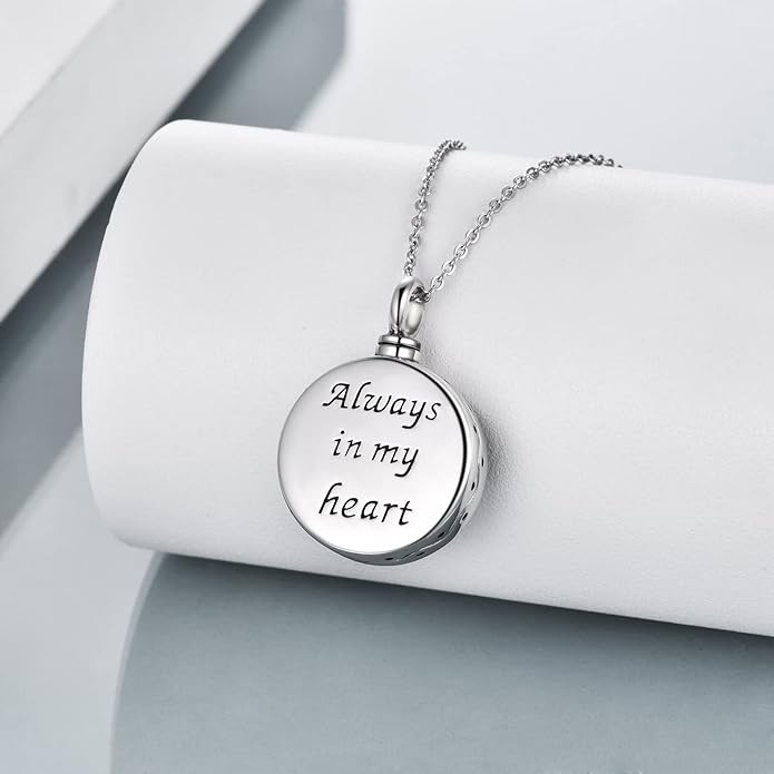 URONE Urn Necklaces for Ashes 925 Sterling Silver Abalone Shell Tree of Life Cremation Jewelry for Ashes Memory Jewelry for Women Men