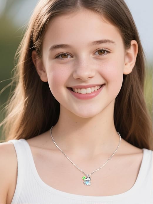 Dreamboat Moonstone Animal Pendant Necklace for Women 925 Sterling Silver Cute Animals Jewelry Gifts