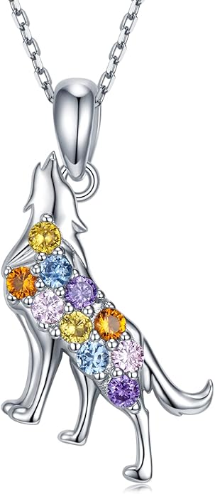 Highland Cow/Unicorn/Turtle/Moon Fairy/Axolotl/Owl/Mermaid/Cat/Cat and Girl/Frog/Wolf Necklace 925 Sterling Silver Animal Necklace Animal Jewelry Gifts for Women