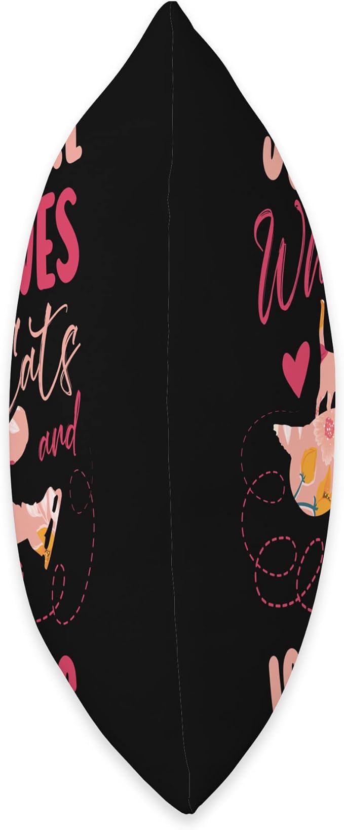 Just A Girl Who Loves Cats And Ice Skating Figure skater Throw Pillow