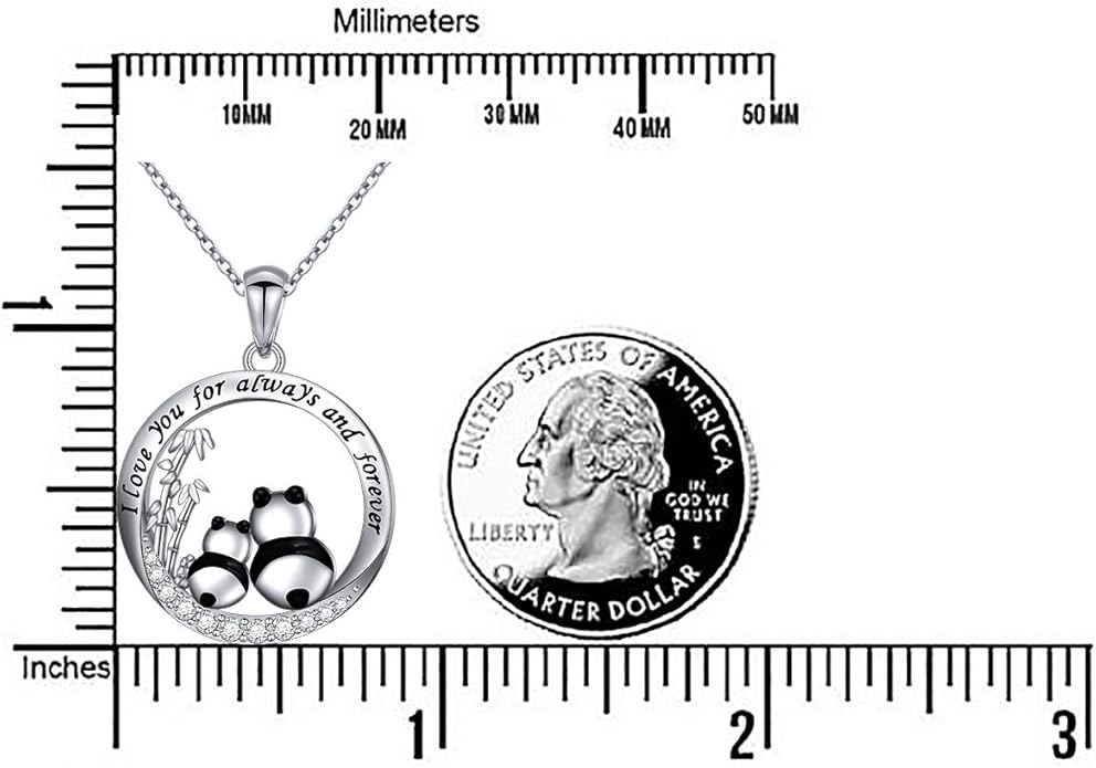 FLYOW 925 Sterling Silver Jewelry Cute Animal Pendant Necklace for Women Birthday Graduation Valentine's Day Gifts