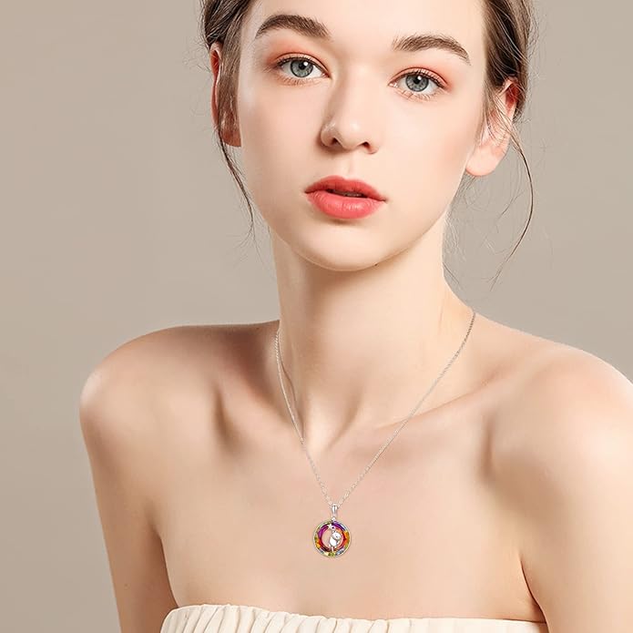 Dreamboat Sterling Silver Cat Necklace for Women Crystal Necklace Cute Animal Necklace Kitten Necklace Cat Pendant Friendship Cat Jewelry Gifts