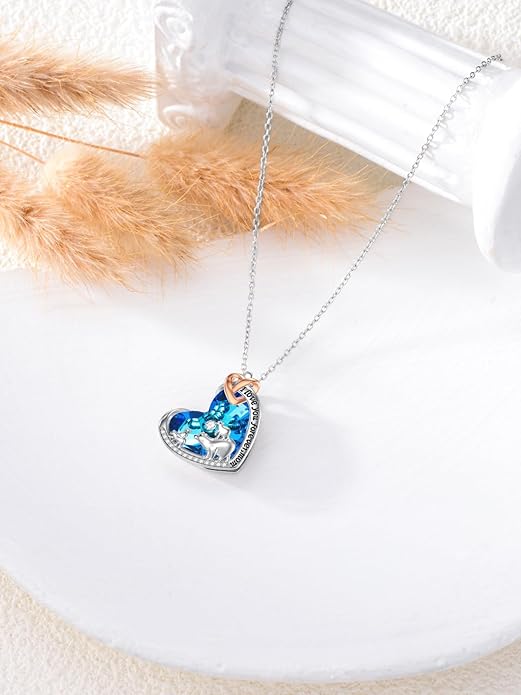 Mothers Day Gift for Mom 925 Sterling Silver Mama Bear/Dinosaur/Cat/Bird/Chicken Necklace with 1 2 3 4 5 Cubs Jewelry for Women Wife Grandma