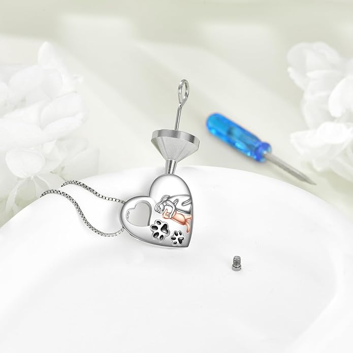 URONE Urn Necklaces for Ashes 925 Sterling Silver Abalone Shell Tree of Life Cremation Jewelry for Ashes Memory Jewelry for Women Men