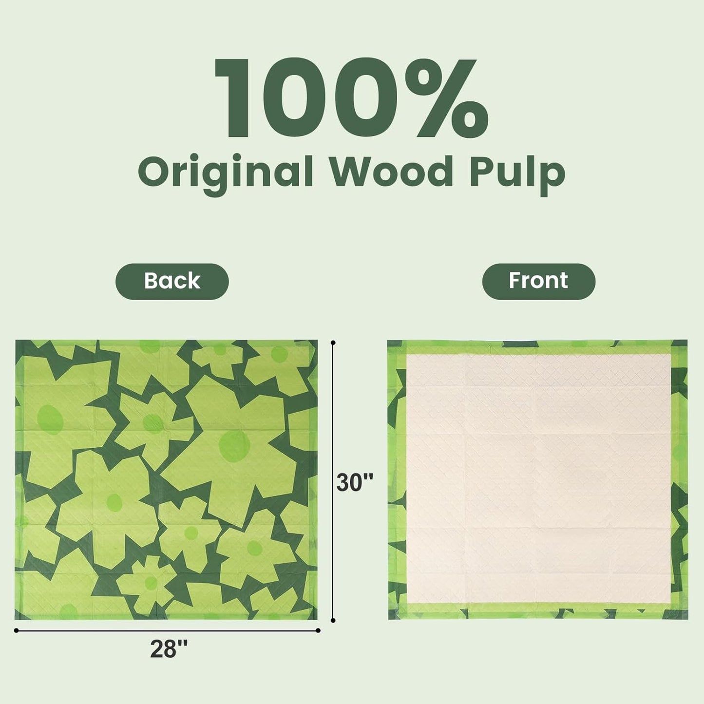 Gardner Pet Disposable Puppy Pads XL, 28" x 30" Dog Pee Pads for Dogs, Super Absorbent & Leak-Proof Full Edge-Wrapping Extra Thick Dog Potty Training Pads (30 Count)