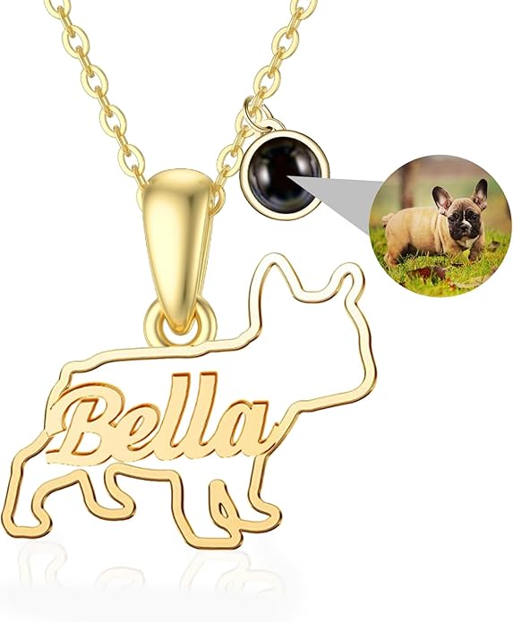 925 Sterling Sliver Yorkshire/Corgi/Labrador/Pug/Bulldog/Paw Print/Cross Necklace Cute Puppy Dog Necklace Jewelry Birthday Gifts for Women Girls Dog Lovers