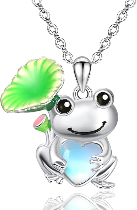 Dreamboat Moonstone Animal Pendant Necklace for Women 925 Sterling Silver Cute Animals Jewelry Gifts