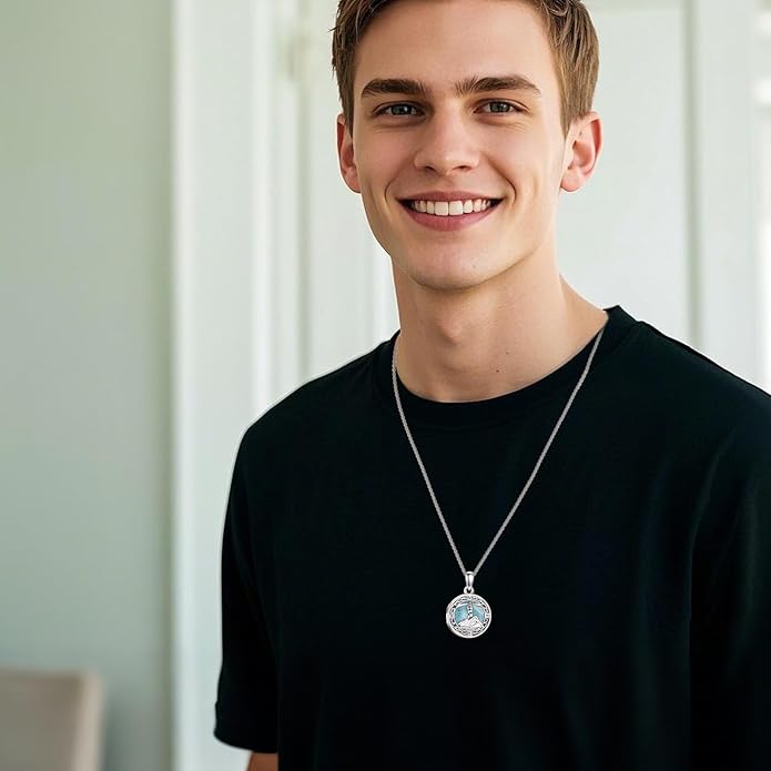 ONEFINITY Tree of Life Locket Necklace Sterling Silver Locket Necklace That Holds Pictures Tree of Life Locket Pendant for Women Wife Girlfriend