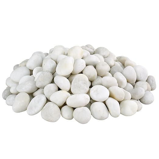 White River Rocks 40lbs, 1-2 Inch Natural Pebbles for Plants, Hand-Picked Premium Stones for Landscaping and Garden Design, Fish Tank, Flower Pots, Pathways and Backyard