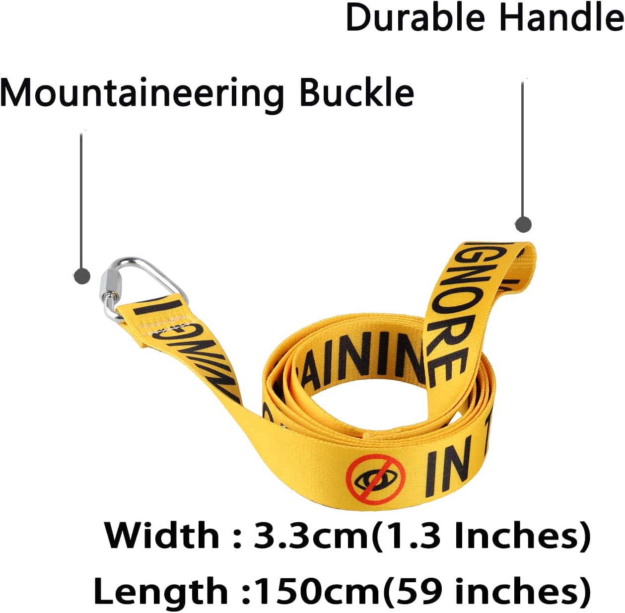 Funny Dog Leash for Training, Ignore & Walking - Owner & Pet Lover Gift (In Training Ignore-YE)