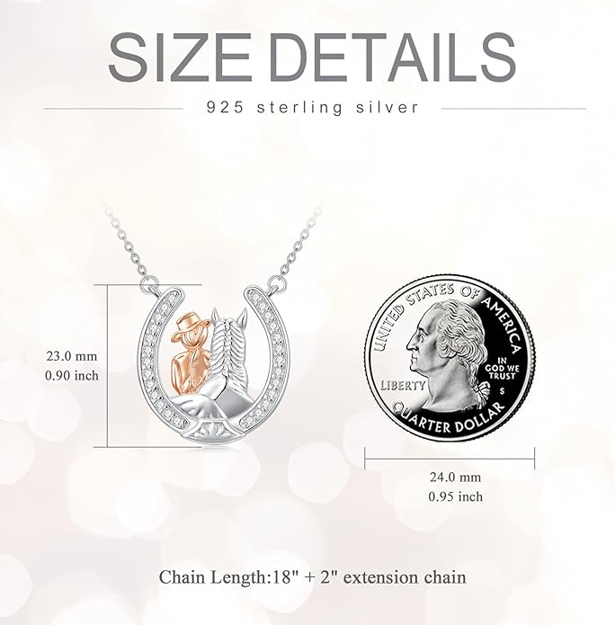 Horse/Bunny/Dog/Cat Necklace 925 Sterling Silver Women with Animal Pendant Necklace Jewelry Gifts for Women Animal Lovers