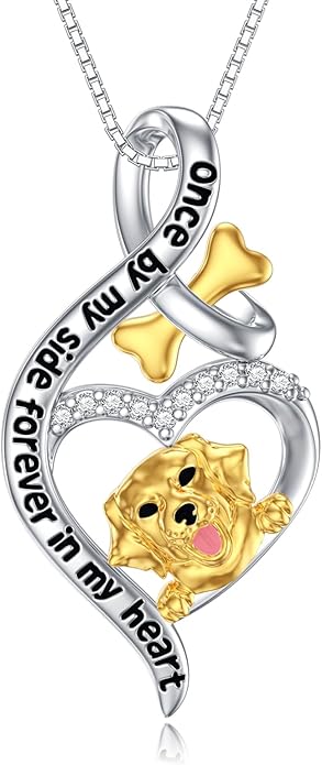 925 Sterling Sliver Yorkshire/Corgi/Labrador/Pug/Bulldog/Paw Print/Cross Necklace Cute Puppy Dog Necklace Jewelry Birthday Gifts for Women Girls Dog Lovers