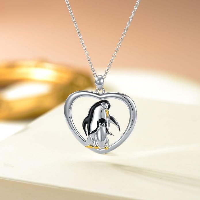 925 Sterling Silver Lab Grown Diamond Animal Necklace Cat/Bear/Bee/Dolphin/Dragonfly/Horse/Hummingbird/Koala/Parrot/Penguin/Pigeon/Sea Turtle/Starfish Lab Grown Diamond Necklace Gift for Women