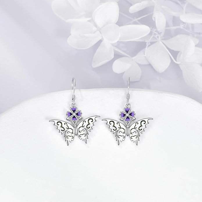 YFN Sterling Silver Animal Dangle Drop Earrings for Women Sloth/Cat/Bat Earrings Jewelry Gifts Halloween Earrings Jewelry