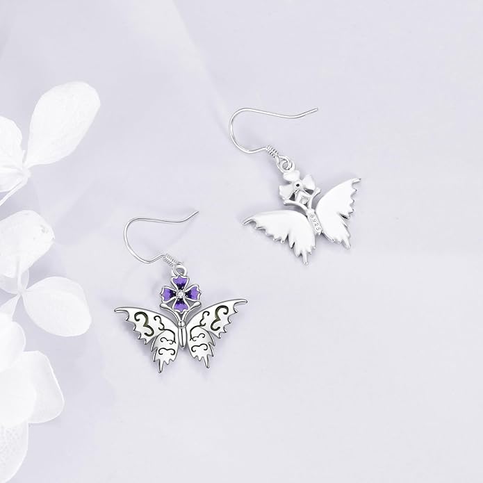 YFN Sterling Silver Animal Dangle Drop Earrings for Women Sloth/Cat/Bat Earrings Jewelry Gifts Halloween Earrings Jewelry