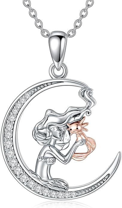 Horse/Bunny/Dog/Cat Necklace 925 Sterling Silver Women with Animal Pendant Necklace Jewelry Gifts for Women Animal Lovers