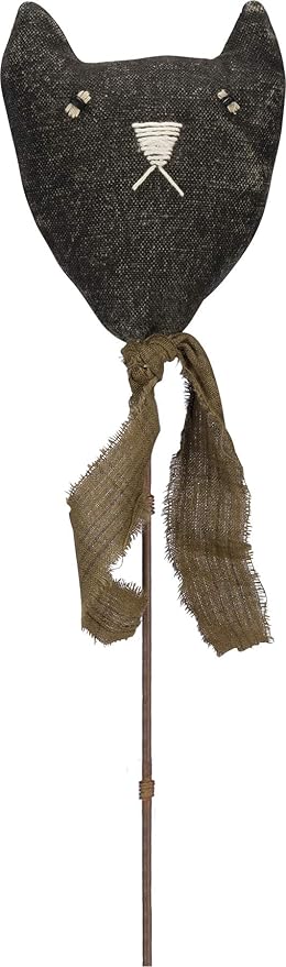 Primitives by Kathy Halloween Cat Head Pick, 9.5-Inch, Black