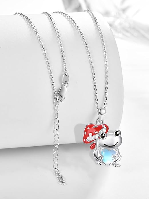 Dreamboat Moonstone Animal Pendant Necklace for Women 925 Sterling Silver Cute Animals Jewelry Gifts