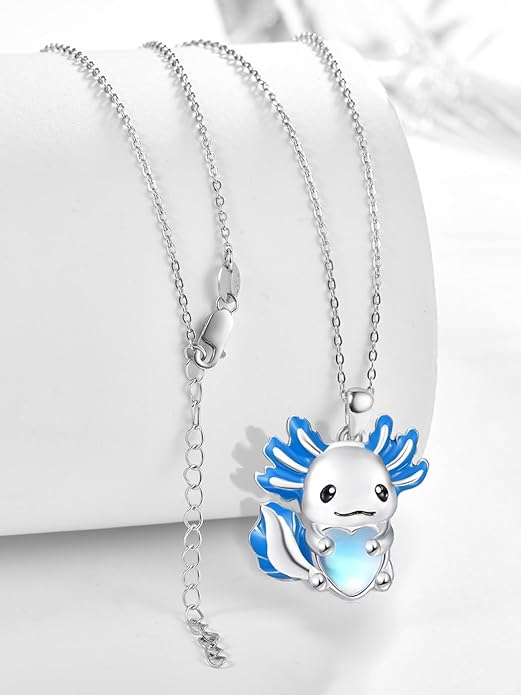 Dreamboat Moonstone Animal Pendant Necklace for Women 925 Sterling Silver Cute Animals Jewelry Gifts