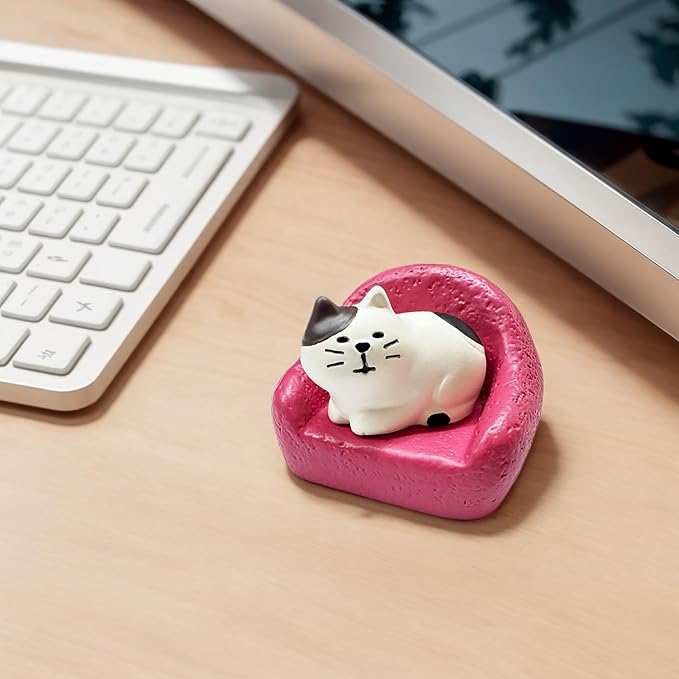 Miniature Cat Figurines Cute Mini Resin Cats Cute Desk Decor for Office