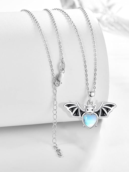 Dreamboat Moonstone Animal Pendant Necklace for Women 925 Sterling Silver Cute Animals Jewelry Gifts