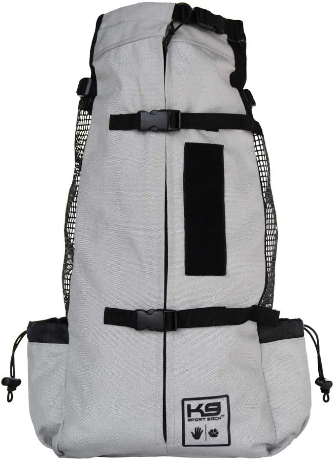 K9 Sport Sack Air 2 - Small, Light Grey - Ideal for Dogs with 13-16” Back Length - Durable, Breathable Backpack-Style Carrier - Perfect for Walks, Short Hikes & Public Transportation