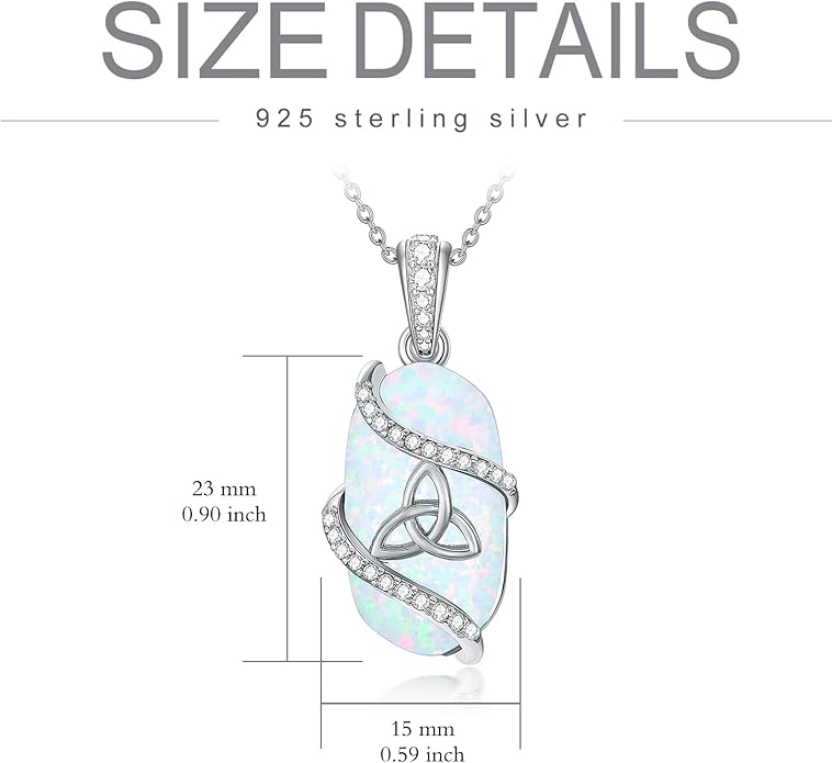 Opal Mama Bear/Panda/Cat/Koala/Sloth/Cardinal/Unicorn Necklace 925 Sterling Silver Opal Animal Pendant Jewelry Birthday Gifts Women Her Mom