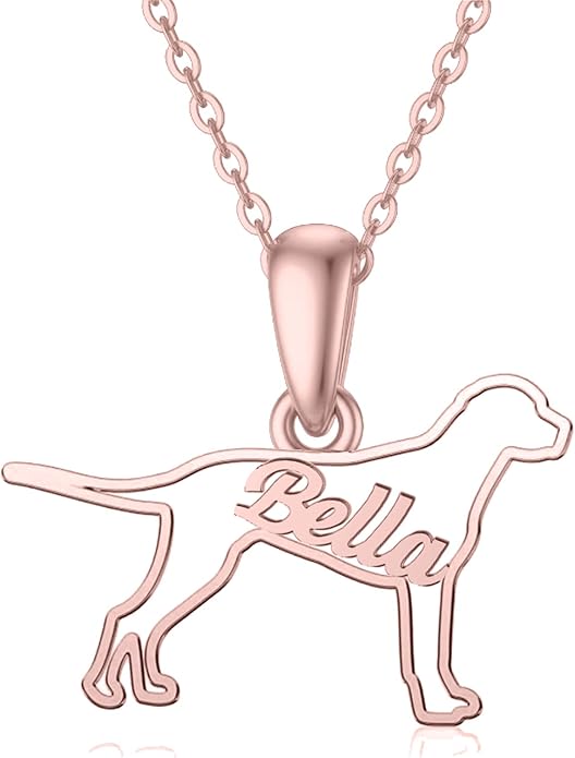 925 Sterling Sliver Yorkshire/Corgi/Labrador/Pug/Bulldog/Paw Print/Cross Necklace Cute Puppy Dog Necklace Jewelry Birthday Gifts for Women Girls Dog Lovers