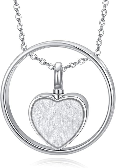 JUSTKIDSTOY Cremation Jewelry 925 Sterling Silver Sunflower/Rose/Paw Urn Necklace for Ashes Memorial Keepsake Gifts for Women