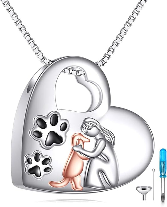 URONE Urn Necklaces for Ashes 925 Sterling Silver Abalone Shell Tree of Life Cremation Jewelry for Ashes Memory Jewelry for Women Men