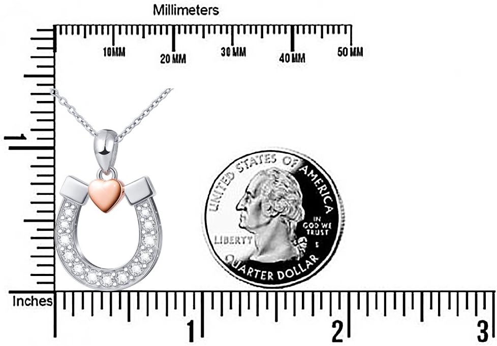 FLYOW Elephant Necklace Cat Necklace Bunny Neklace Horseshoe Necklace Blue Jay Necklace Sterling Silver Animal Necklaces for Women