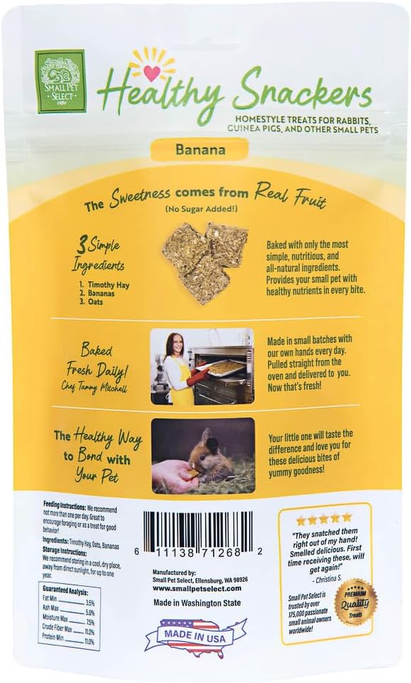 Small Pet Select - Healthy Snackers - Banana (Pack of 2)