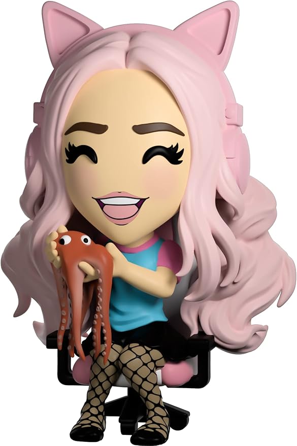 Youtooz Belle Delphine Vinyl Figure, 4.8" from Youtooz Belle Delphine Pink Wig Figure, High Detailed Belle Delphine Collectible Figure from the Youtooz Creator Collection