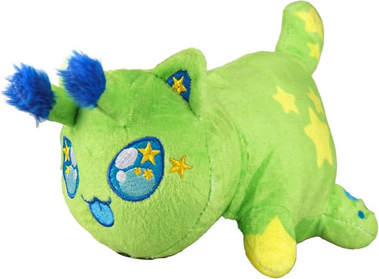Alien Mee-Meow Cat Stuffed Animal Plush, Cute Anime Cartoon Cat Stuffed Animal Figure Toy Plush Pillow