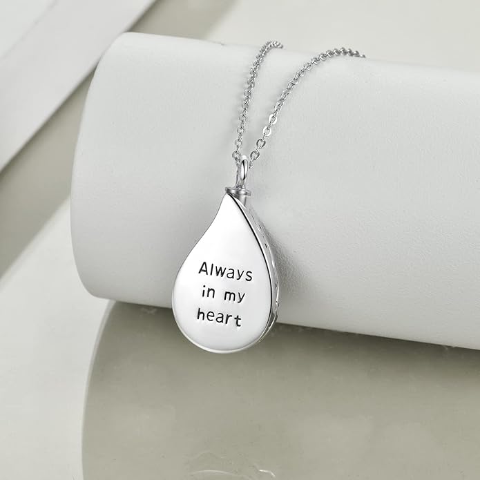 URONE Urn Necklaces for Ashes 925 Sterling Silver Abalone Shell Tree of Life Cremation Jewelry for Ashes Memory Jewelry for Women Men