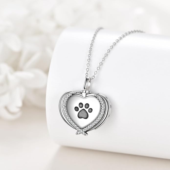 URONE Urn Necklaces for Ashes 925 Sterling Silver Abalone Shell Tree of Life Cremation Jewelry for Ashes Memory Jewelry for Women Men