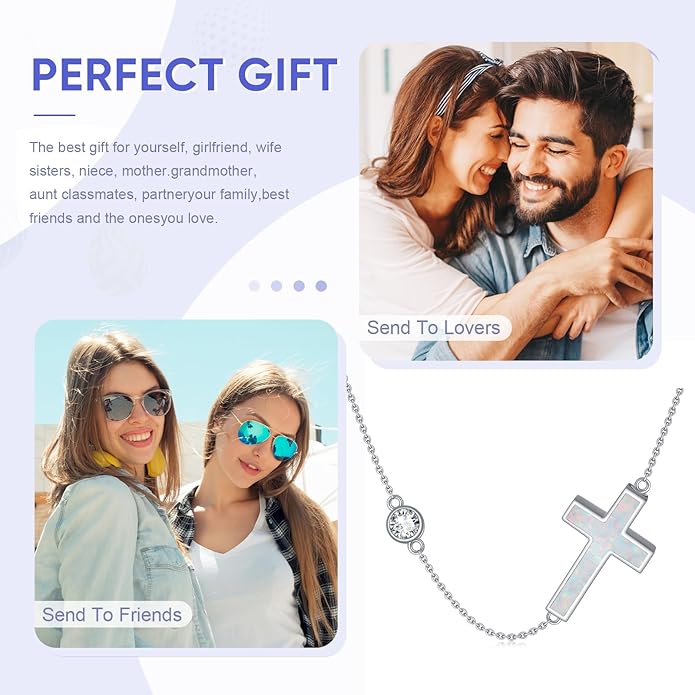 Urn necklace for Ashes 925 Sterling Silver Opal/Turquoise/Moonstone/Moss agate Pendant Cremation Memory Jewelry Keepsake Gifts for Women