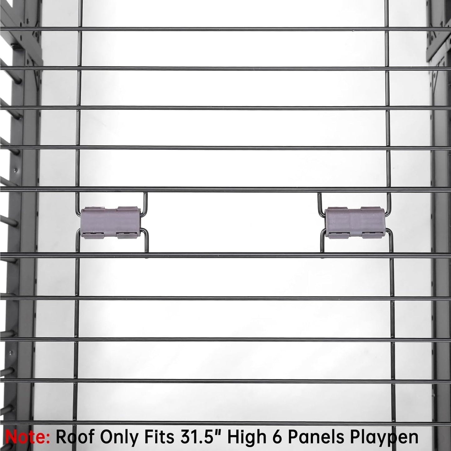 Heavy Duty Dog Fence Roof for 31.5" High Exercise Pens, Easy Assembly, Compatible (Roof Only)