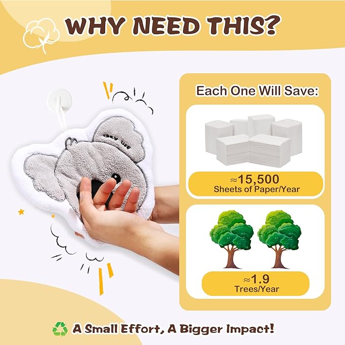 2 Pack Hand Towels Set for Bathroom: Gifts for Her Cat Lovers Cute Cat Raccoon Pattern Kitchen Towels Drying Your Hands Pads - Women Mom Wife Sister Friend Coworker Gifts (2,Koala)