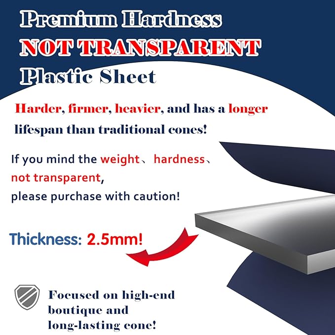 Hard & Heavy Plastic Dog Cone Collar Alternative for Small Dogs (Yorkshire Pomeranian) After Surgery, Adjustable Recovery Cone Anti-Lick, Elizabethan Protective Collar Cone of Shame for Healing