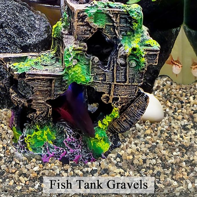 5 lbs Fish Tank Sand, 1/16 inch Mini Aquarium Gravel, Decorative Pea Gravel Stones for Air Plants, Vase Fillers, Landscaping and Succulent Soil Cover