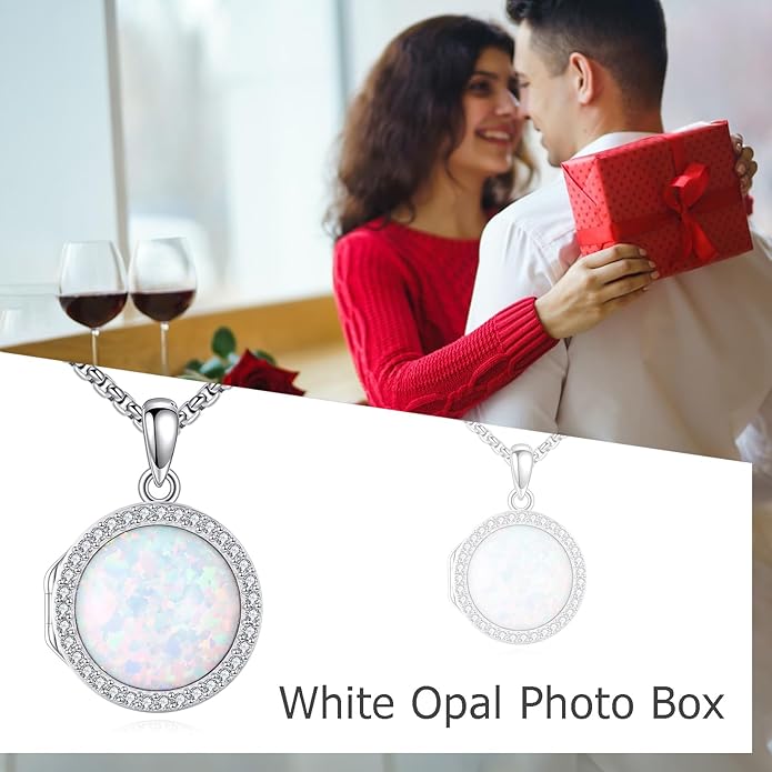 ONEFINITY Tree of Life Locket Necklace Sterling Silver Locket Necklace That Holds Pictures Tree of Life Locket Pendant for Women Wife Girlfriend