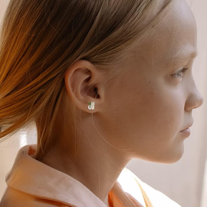 Sterling Silver Animal Stud Earrings: S925 Hypoallergenic Cute Koala Bear Cat Llama Bunny Cow Earrings for Women Koala Animal Stud Earrings Jewelry Gifts